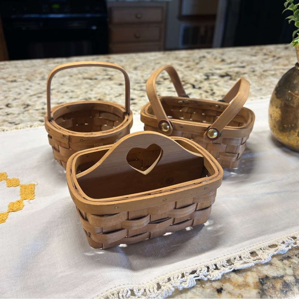 Handmade Vintage Cute Baskets Set